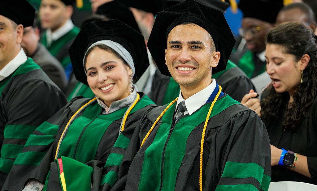 SGU students at commencement