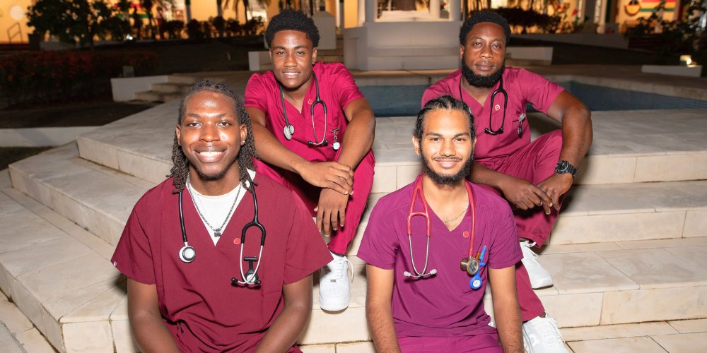 Male first-year nursing students at the 2026 SAS Nursing Induction Ceremony