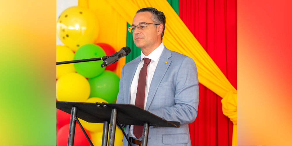 Dr. Marios Loukas at Alumni Ribbon-Cutting Ceremony