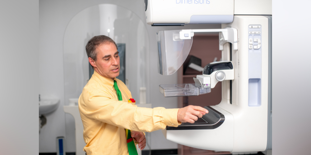 Dr. Randy Becker showcases new mammography unit donation at Grenada General Hospital