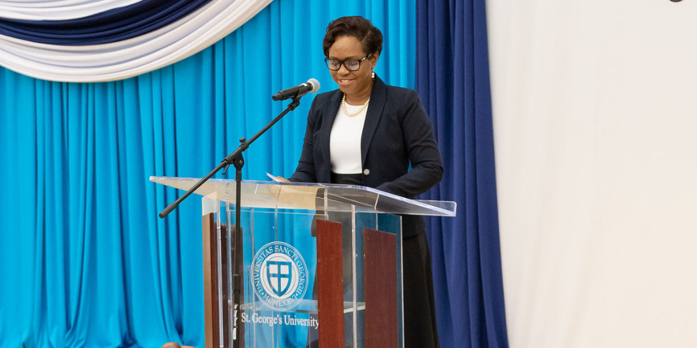 Dr. Tyhiesia Donald at the School of Medicine White Coat Ceremony 2026