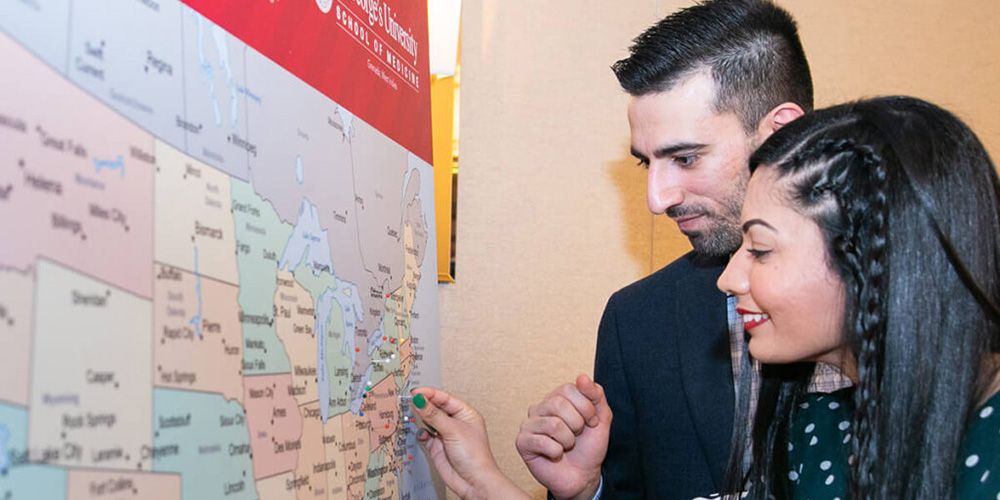 Banner illustrates students who’ve successfully matched.