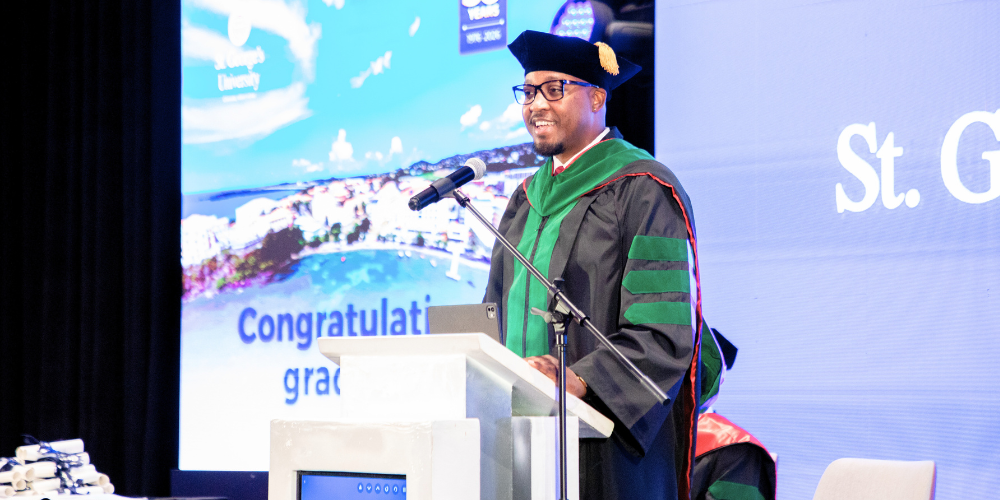 Dr. Stephen Modise, keynote speaker at Botswana Commencement Ceremony