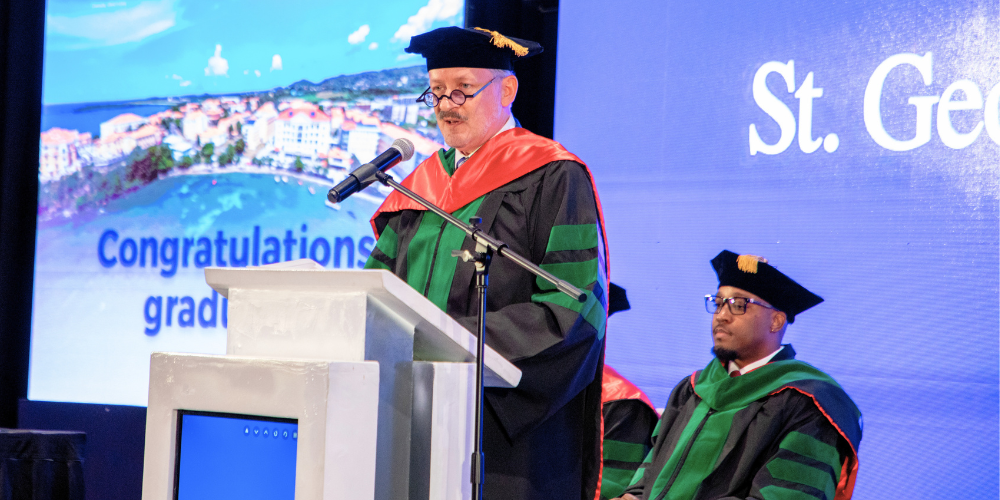 Dr. Mark Clunes at Botswana Commencement Ceremony