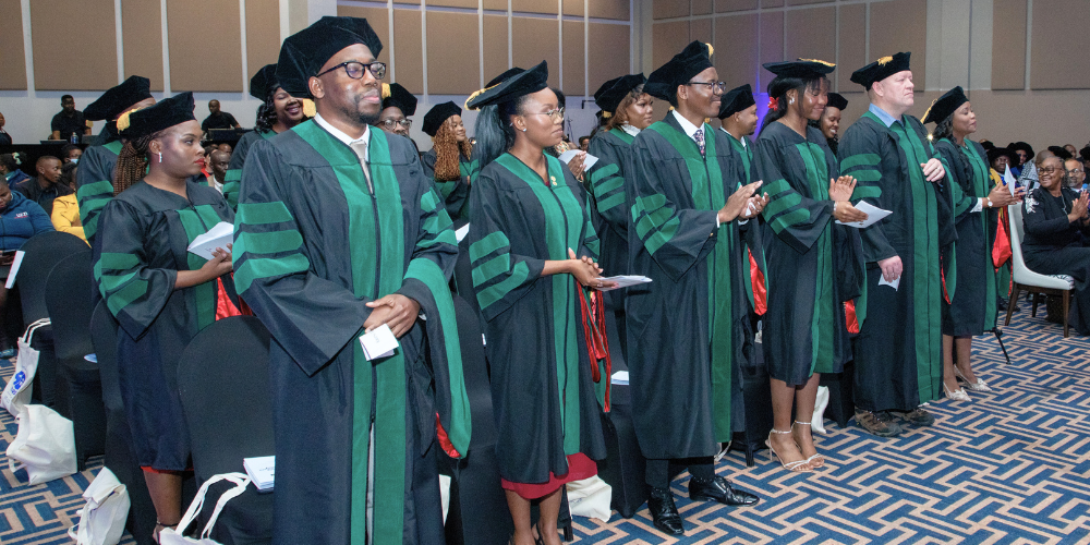 Students at Botswana Commencement Ceremony