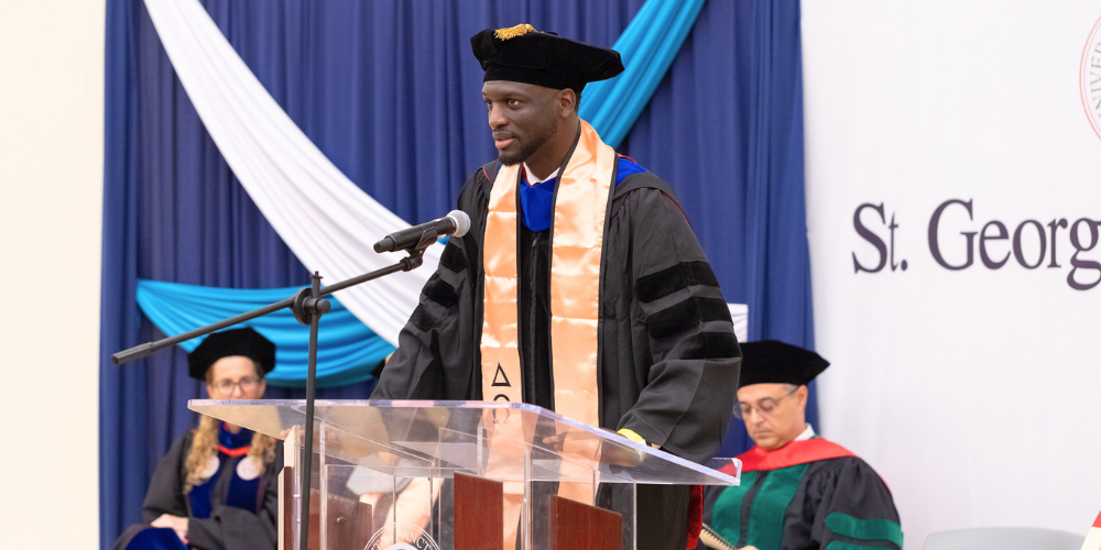 Dr. Sir Kirani James, Commencement Speaker at the January 2026 SAS/SGS Commencement Ceremony