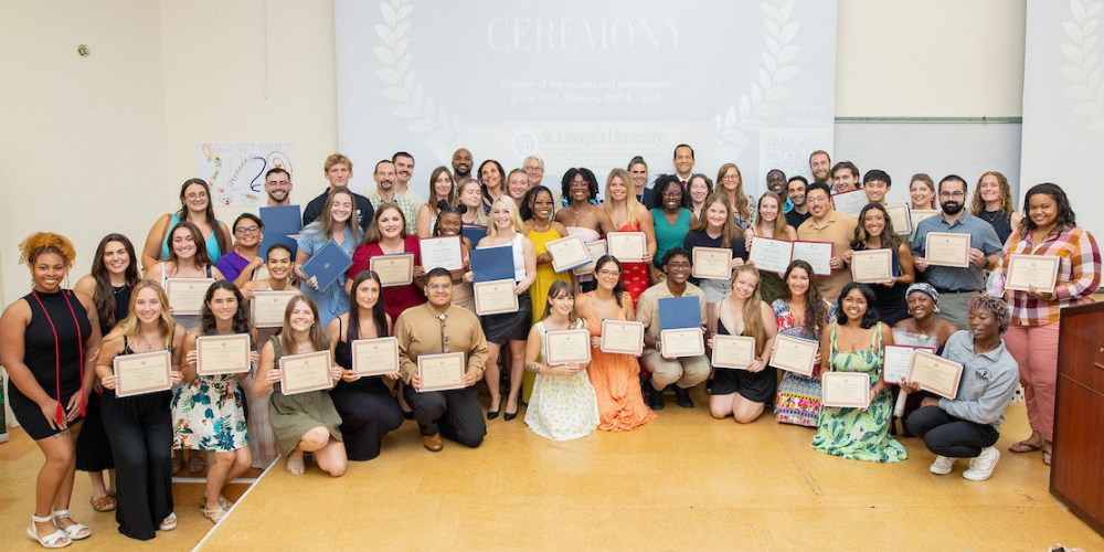 Honorees at the Fall 2025 SVM Term Awards Ceremony