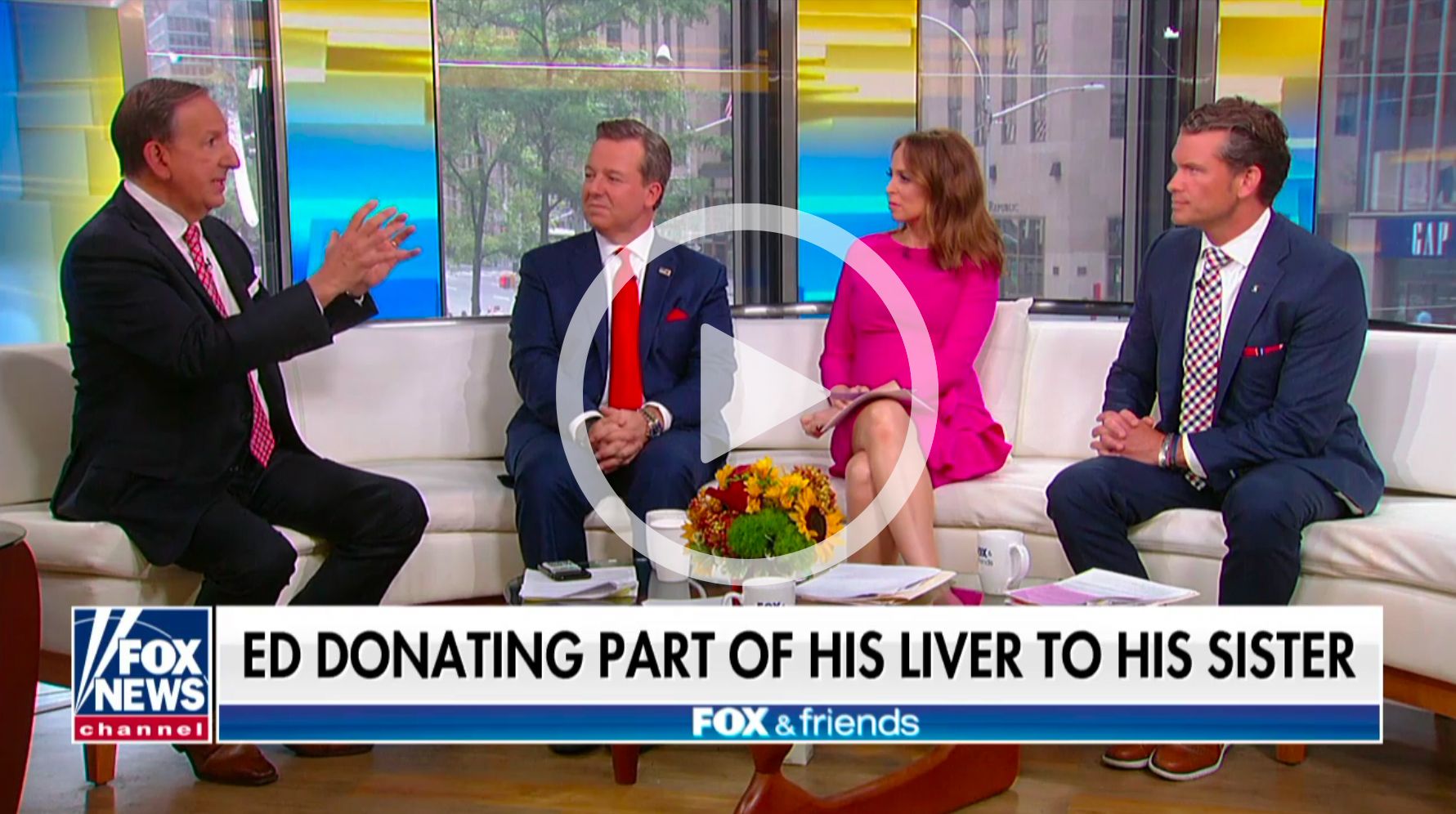 Dr. Joe Galati, physician and expert on liver disease, appears as a guest on the Fox and Friends television news program to discuss medical topics. News