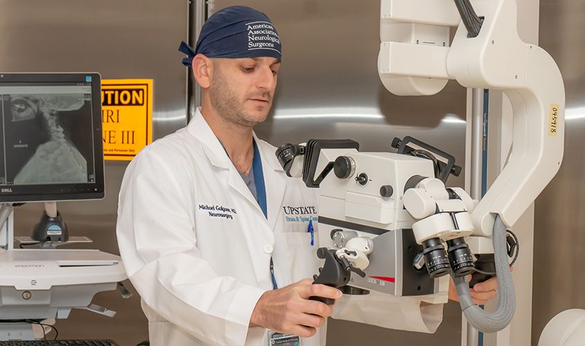 Dr. Michael Galgano, assistant professor and neurosurgeon specializing in complex spinal oncology and deformity surgery News