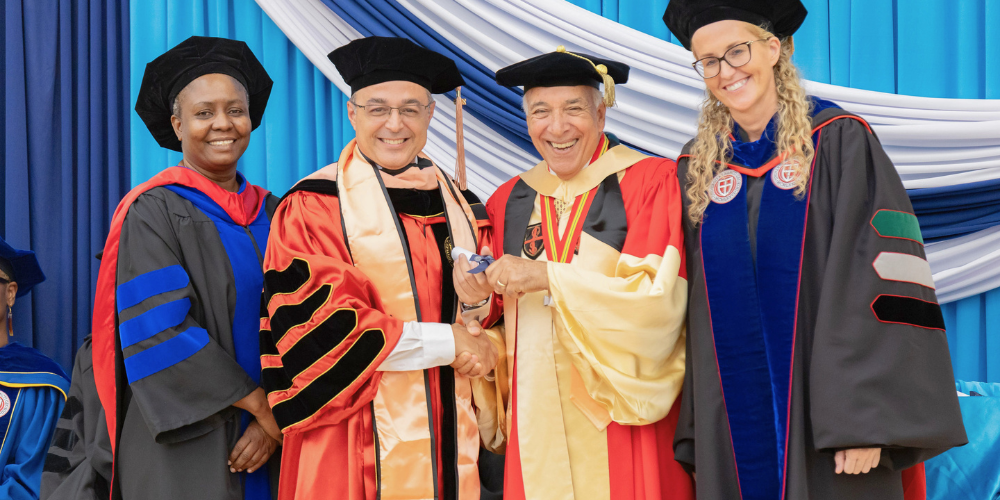 Dr. Marios Loukas at May 2026 Grenada Commencement Ceremony