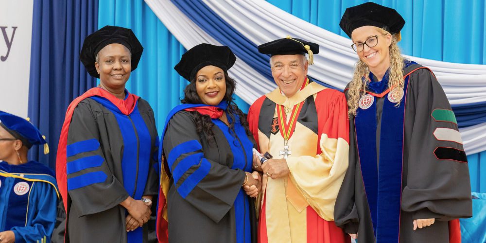 SGS class speaker Dr. Kathy-Ann John-Sylvester at May 2026 Grenada Commencement Ceremony