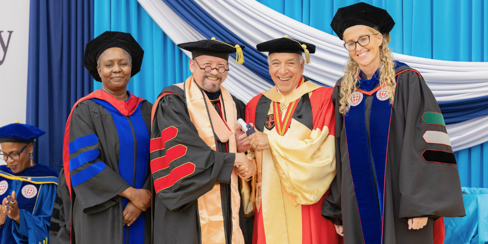 Dr. Mark Clunes at May 2026 Grenada Commencement Ceremony