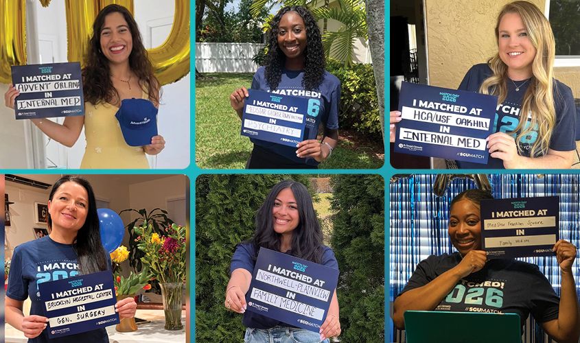 Collage of 2026 SGU students who matched