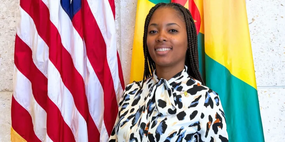 Moriah Howard, BSc ’22 awarded Fulbright Scholarship 2025. Photo courtesy of Us Embassy, Grenada