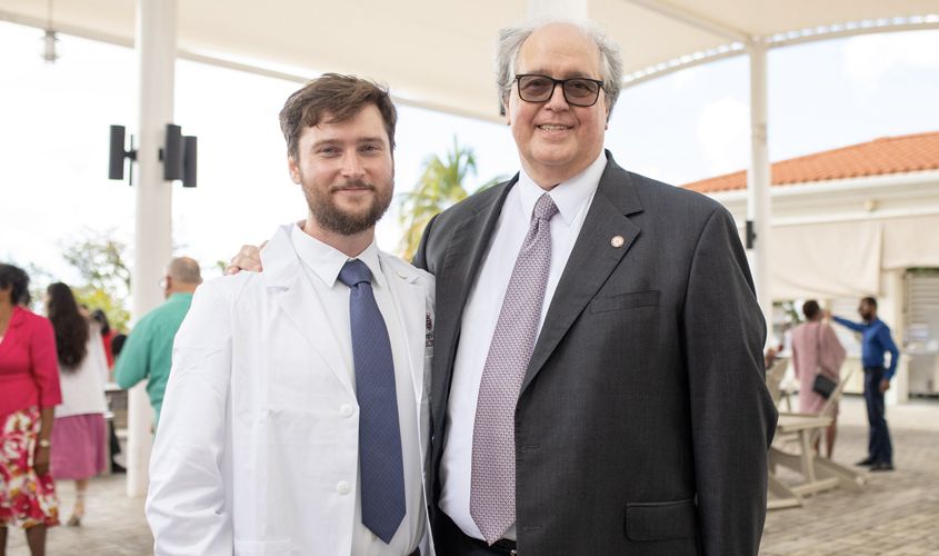 Trevor Olds and his father, Dr. G. Richard Olds 