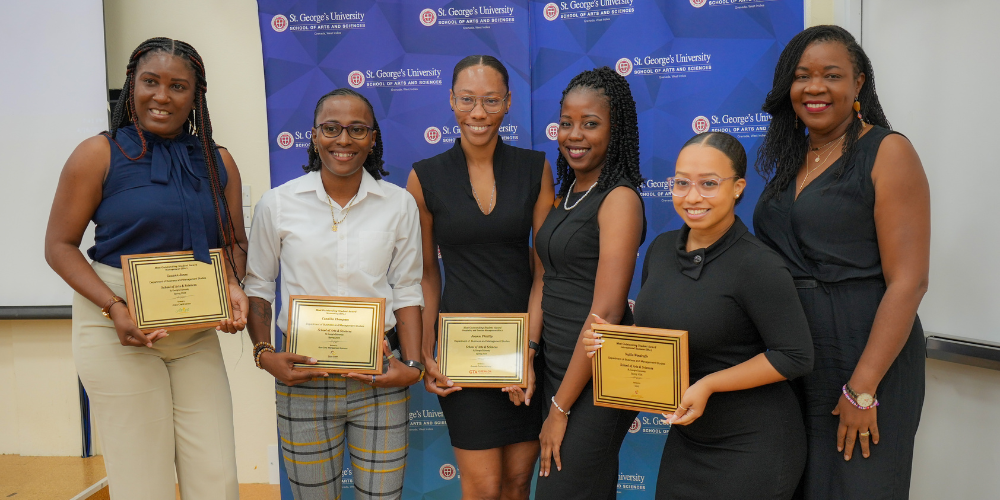 SGU School of Arts and Sciences students and faculty receiving awards and celebrating academic excellence at the annual SAS Awards Ceremony. News
