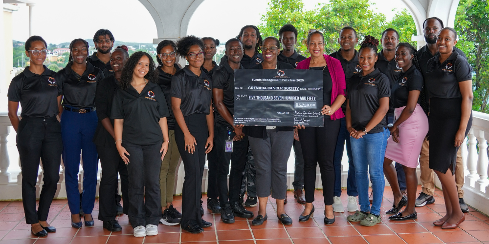 SAS Events Management Class 2025 donates fundraiser proceeds to the Grenada Cancer Society News