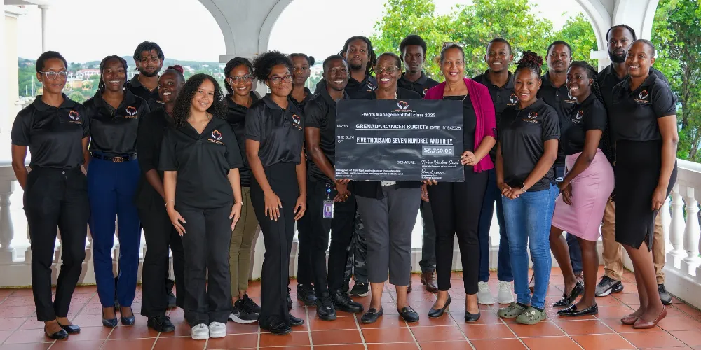 SAS Events Management Class 2025 donates fundraiser proceeds to the Grenada Cancer Society News