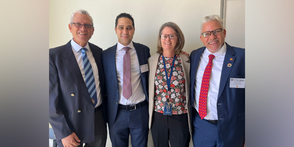 Dr. Trevor Noel (far right) at the 22nd Annual Research Day and Phi Zeta Research Emphasis Day 2026