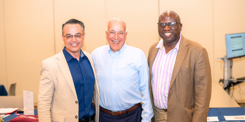 Dr. Marios Loukas, Dr. Charles Modica and Colin Dowe attend the Art of Medicine CME conference 2026
