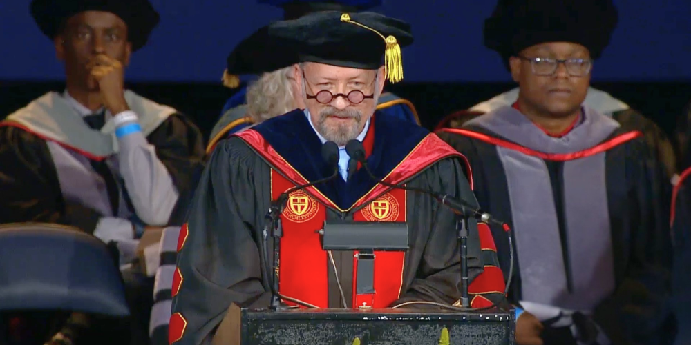 Dr. Mark Clunes at SVM Commencement in NYC 2026