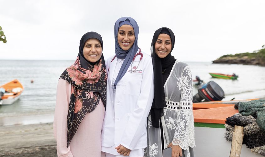 Also, making her dream become a reality was SVM Term 1 student, Noor Mazeh. With the support of her mom who was in the audience today, Miss Mazeh is on her way to becoming the first veterinarian in her family—a fact she is both nervous and excited about.