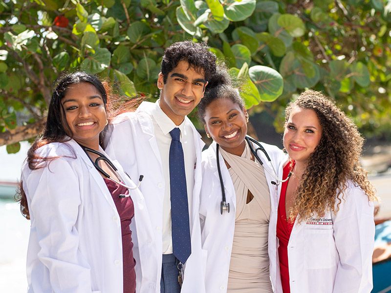 White coated students