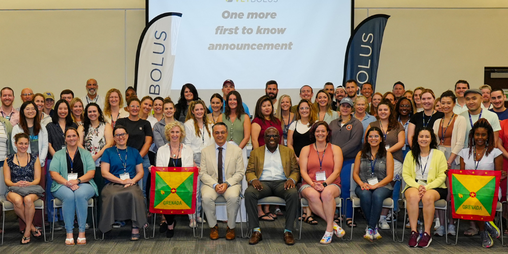 SGU administration and alumni with VetBolus Conference 2025 attendees News