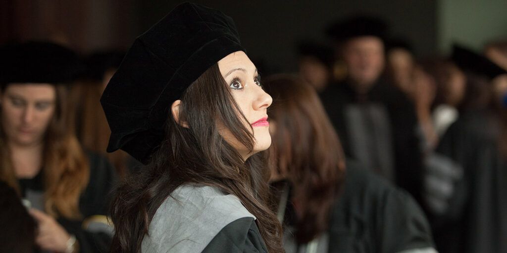 SGU student at graduation