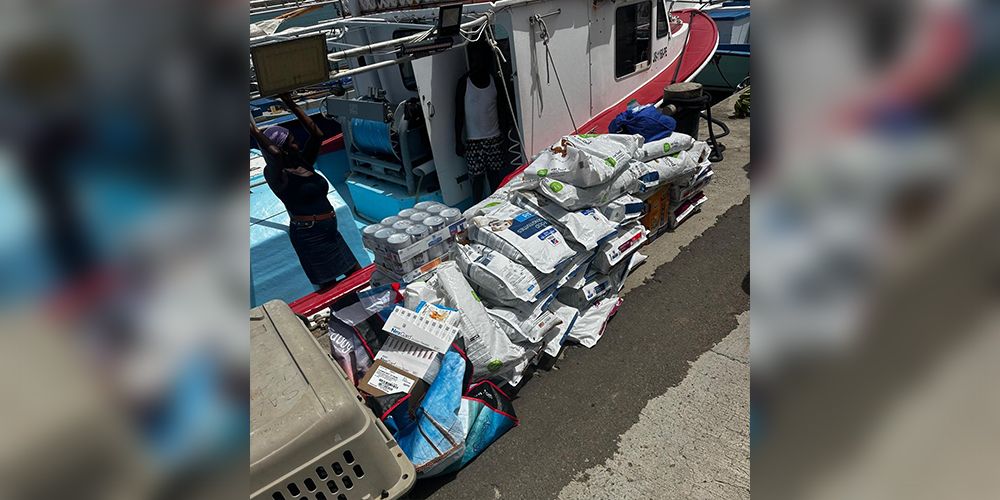 Pet food donated from the GSPCA and SGU via Hill’s Pet Nutrition