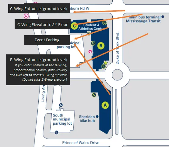 Pre-Med Experience Parking Map