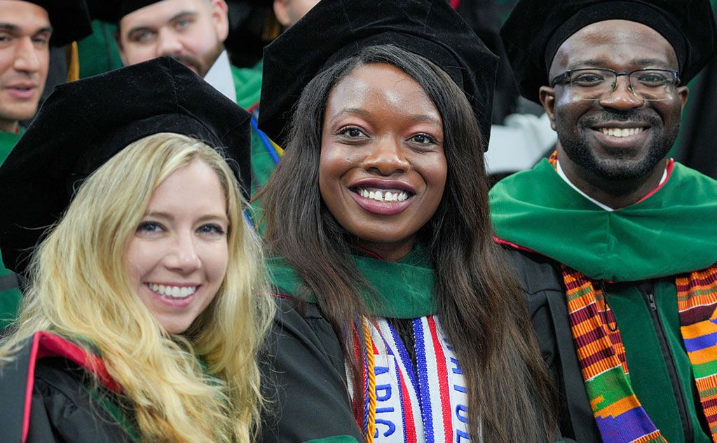 SGU students at commencement
