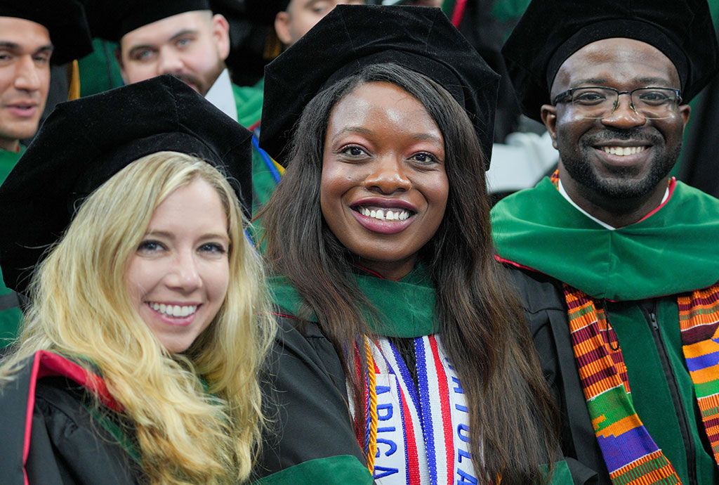 SGU students at commencement